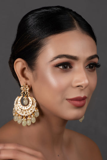 Handcrafted Kundan Inspired Chandbali